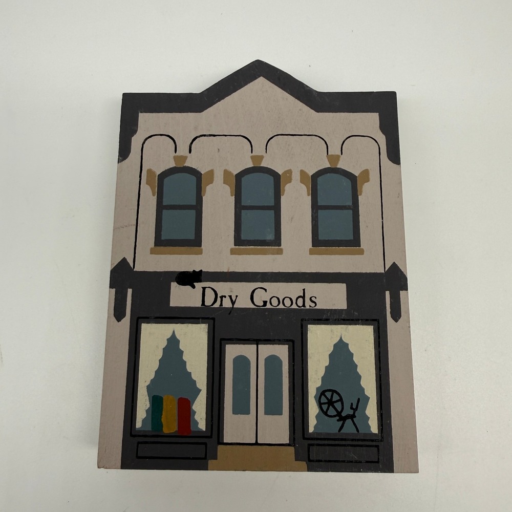 Cats Meow Dry Goods Store 2‎ Sided Holiday Village Vintage 1985